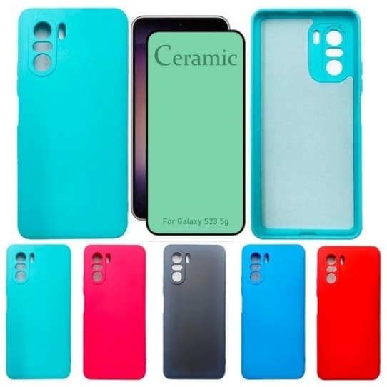 Capa Capinha Colorida Aveludada + Película Cerâmica Para Samsung A01/A01 CORE/A10/A10S/A20S/A03/A03S/A03 CORE/A02/A02S/A11