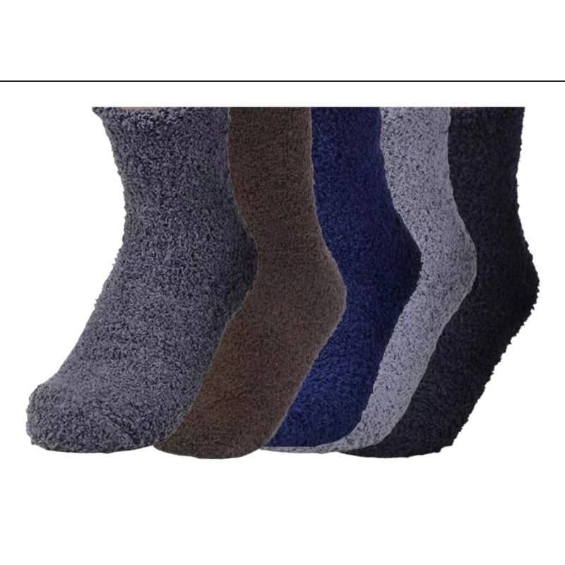 Kit 3 Pares Meia Felpuda Masculina Lisa Soft Puket Super Oferta!!!