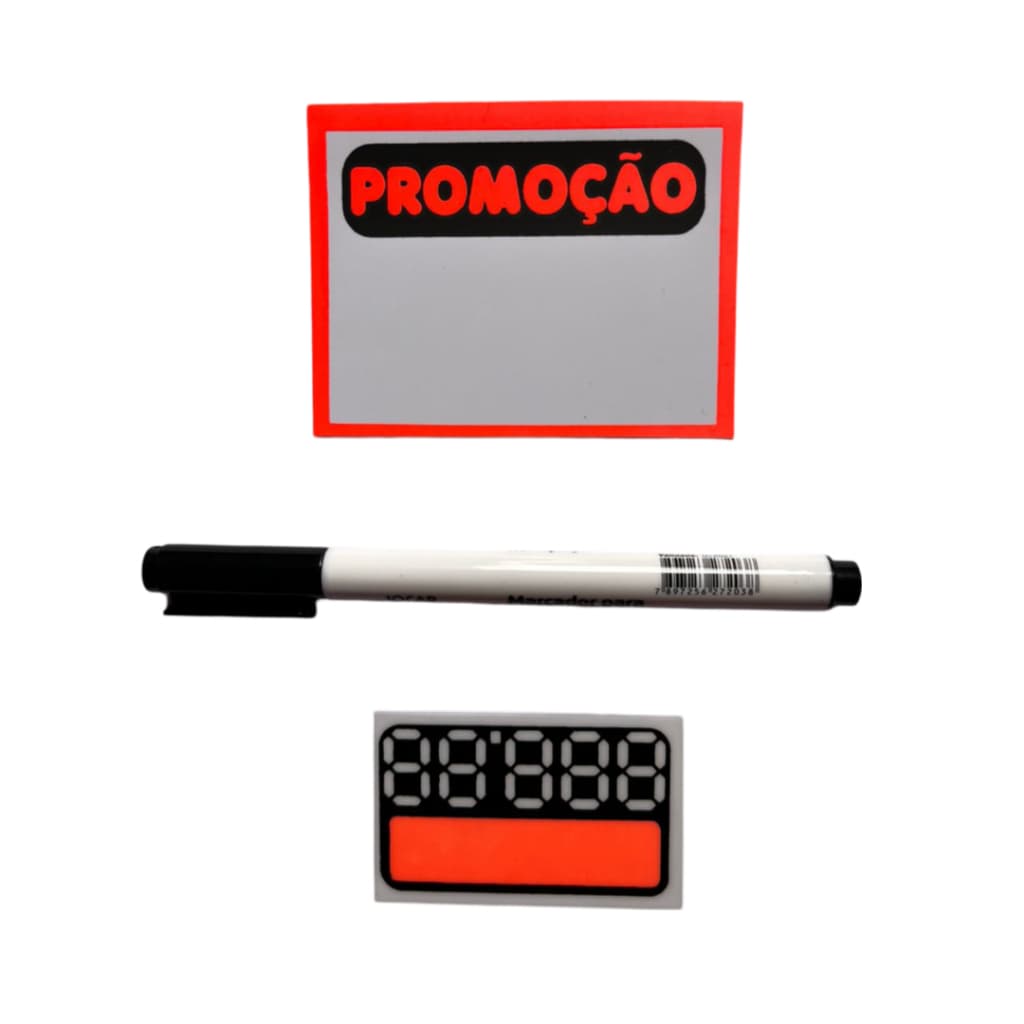 Kit de Placas Promoção com Etiquetas para Preço: Eficiência nas Vendas!