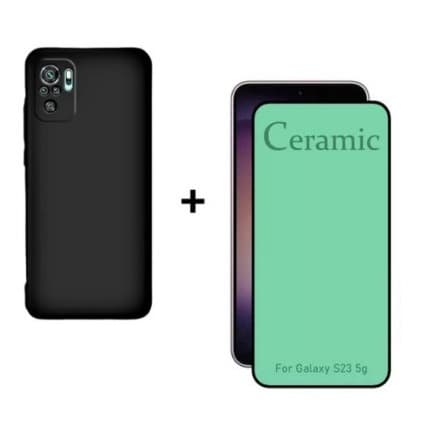 apa Capinha Colorida Aveludada + Película Cerâmica Para Moto G10/G30/G50 (4G)/G60