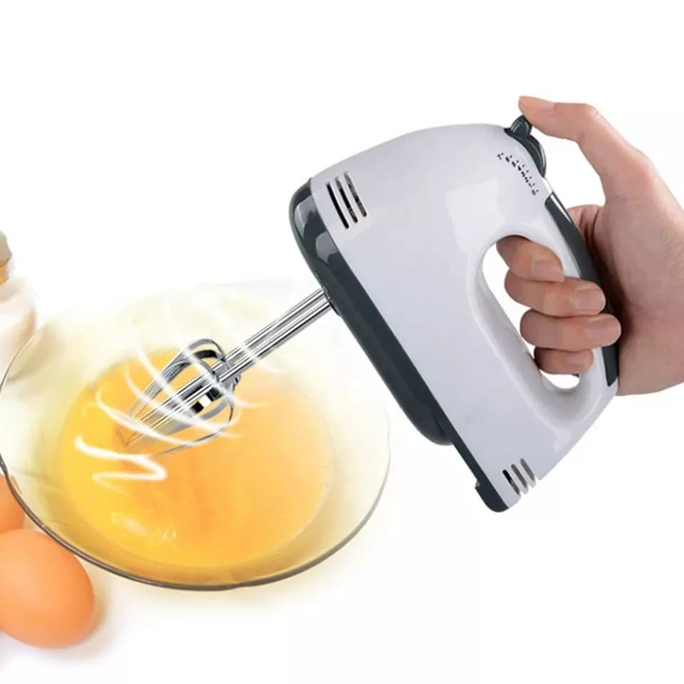 Batedeira De Mão Bolo Portátil 260w 127v Leve 7 Velocidades