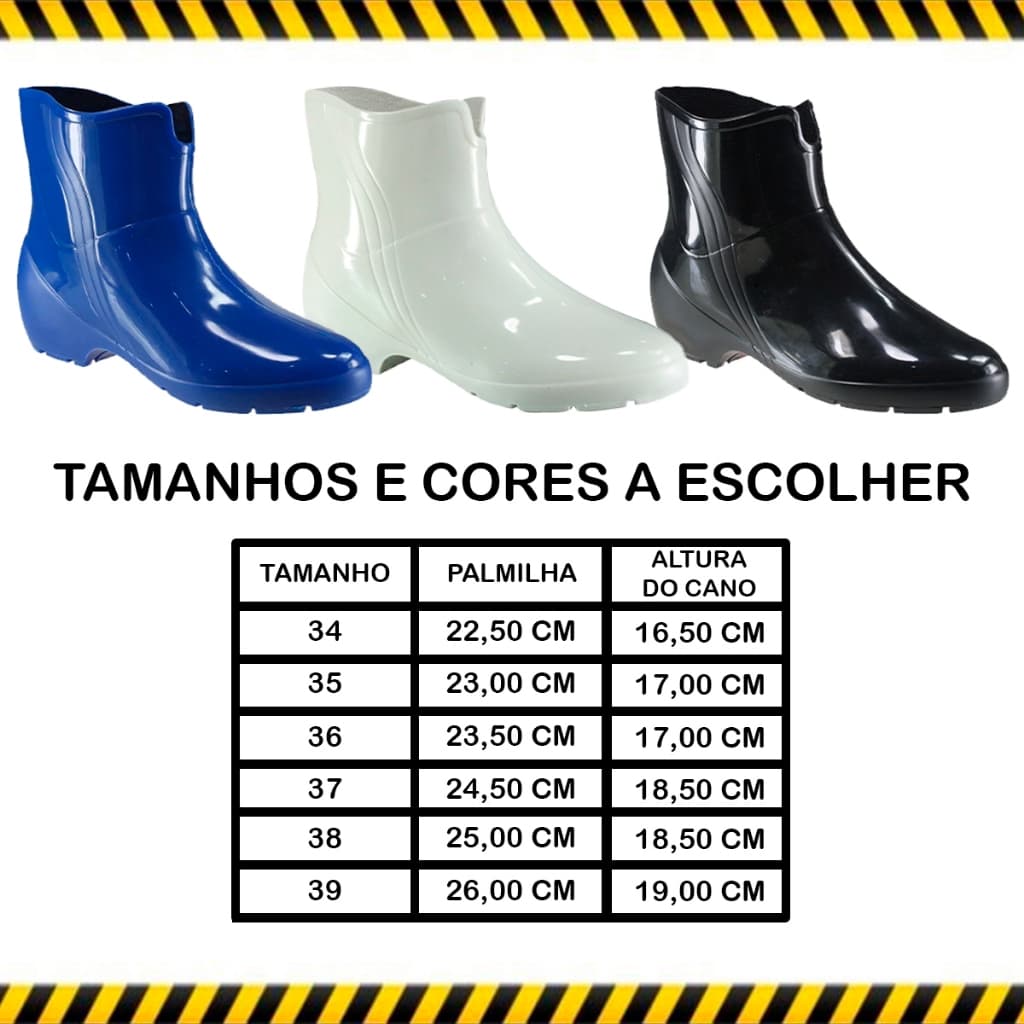 Bota De Borracha Tipo Galocha Feminina Ideal Para Limpeza