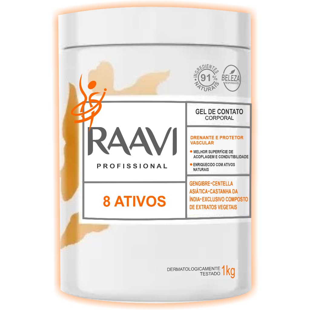 Gel 8 Ativos para Parelhos de Eletroterapia como Ultrassom, Eletroporação, Inonização, Manthus e Corrente Russa 1kg