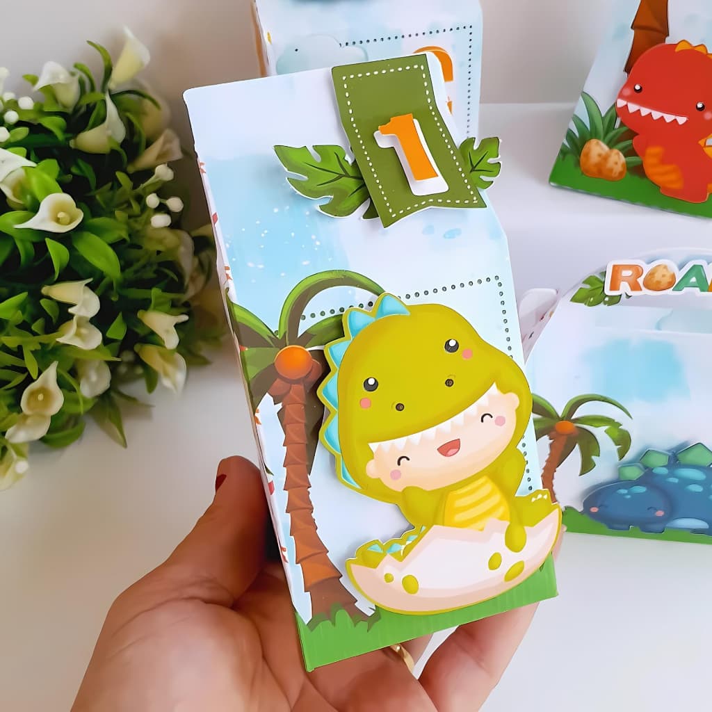 Kit Festa personalizada Dino Baby / Aniversário / Personalizados / Lembrancinhas  dinossauro /