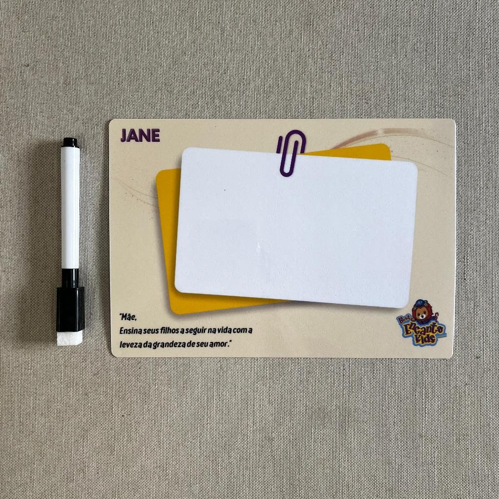 Lousa Magnética Personalizada - Escreve e apaga