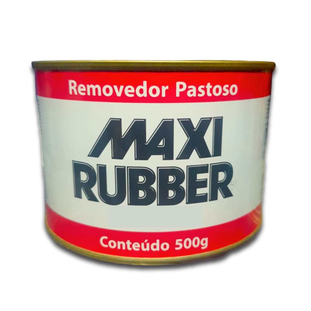 Removedor Pastoso Maxi Rubber 500ml Limpeza Sujeira Residuos Removedor De Tintas Uso Profissional