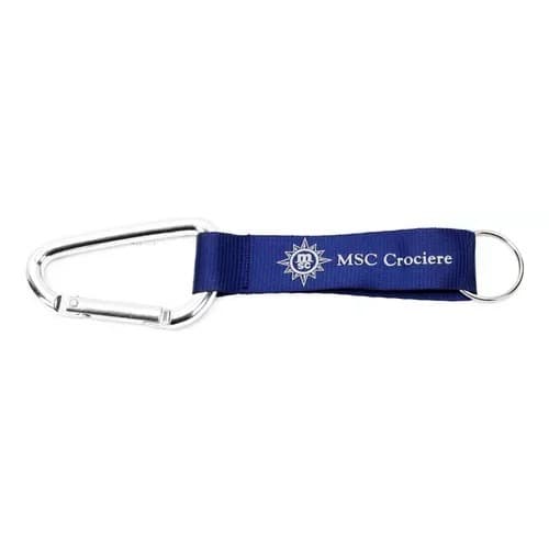 Chaveiro Mosquetão Msc Crociere Azul Camping Trilha Mochila