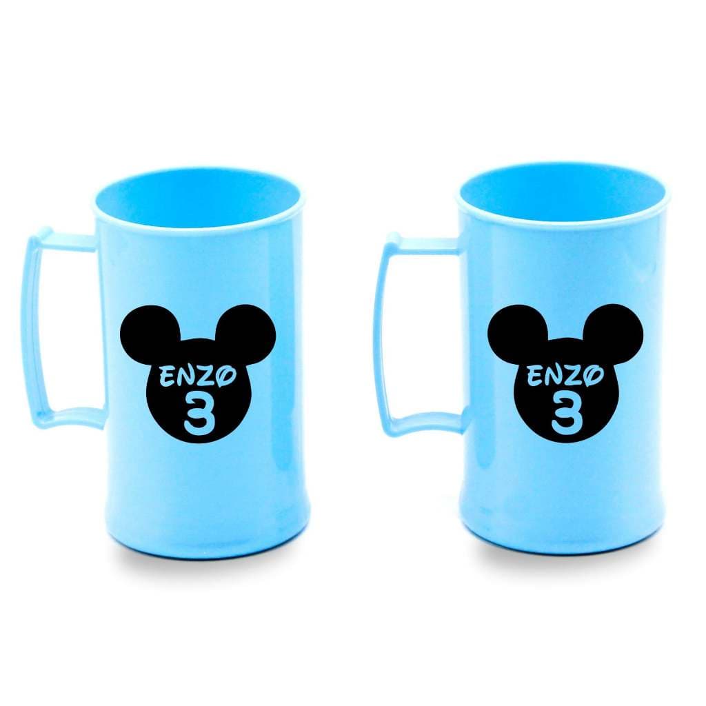 CANECAS DE ACRÍLICO PERSONALIZADAS ANIVERSÁRIO INFANTIL