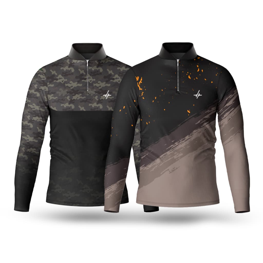 Kit 2 Camisa Camiseta Pesca Pescaria Proteção Solar Uv50+