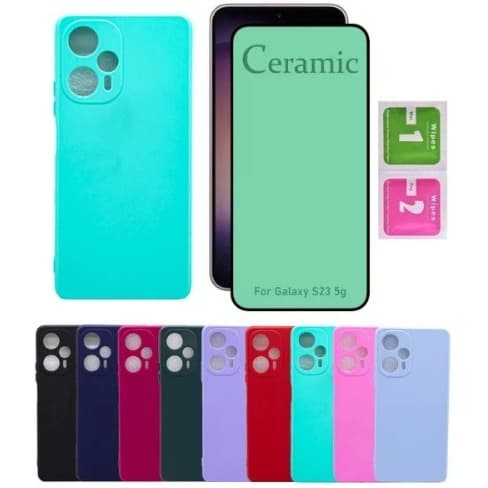 Capa Capinha Colorida Aveludada + Película Cerâmica Para a Edege 40 neo/Edege 40/Edege 40pro/Edege 30/Edege 30Lite/Edege 30 Pro/Edege 30 Neo/Edege 30 Fusion/Edege 30 Ultra/Edege 20/Edege 20 Pro/Edege 20 Lite