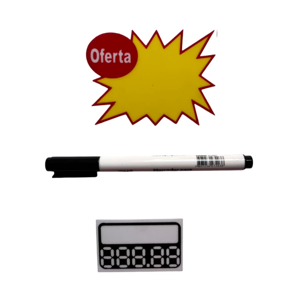 Kit de Placas Oferta com Etiquetas para Preço: Atraia Mais Clientes!