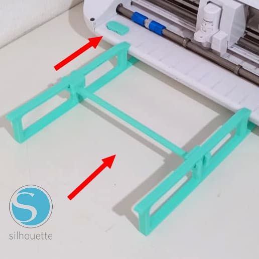 Kit Suporte apoio + guia de base de corte Silhouette  Portrait 1 2 3 4 Cameo 1 2 3 4 Scancut Brother