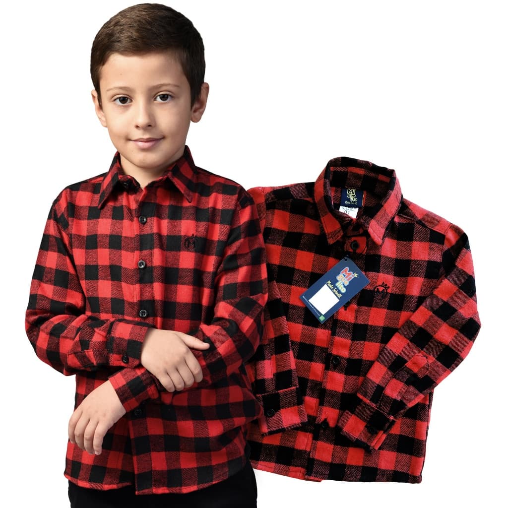 Camisa Xadrez Infantil Menino Masculino 1/2//4/6/8/10 Anos