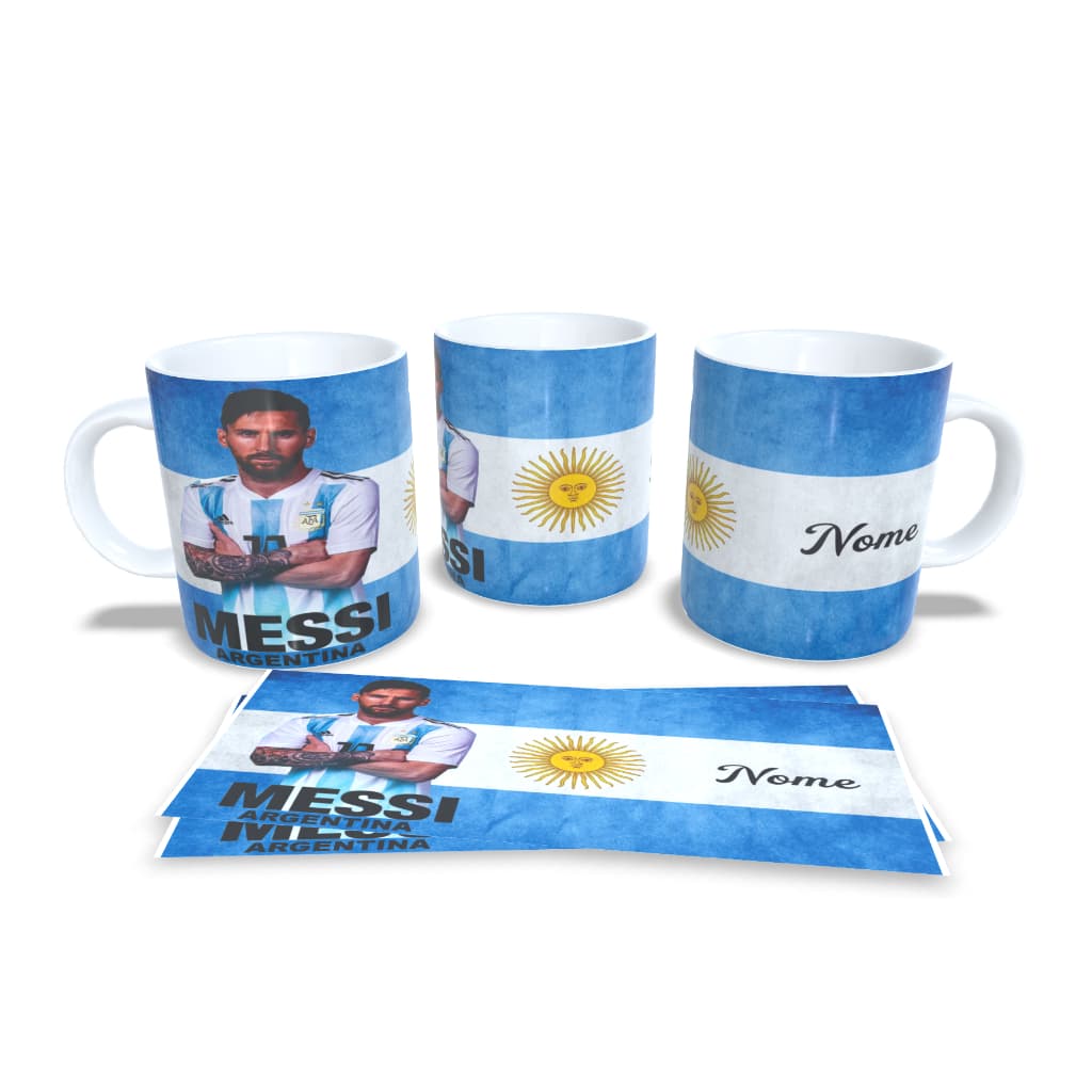 Caneca Messi + Caixa - Caneca e Caixa Personalizadas