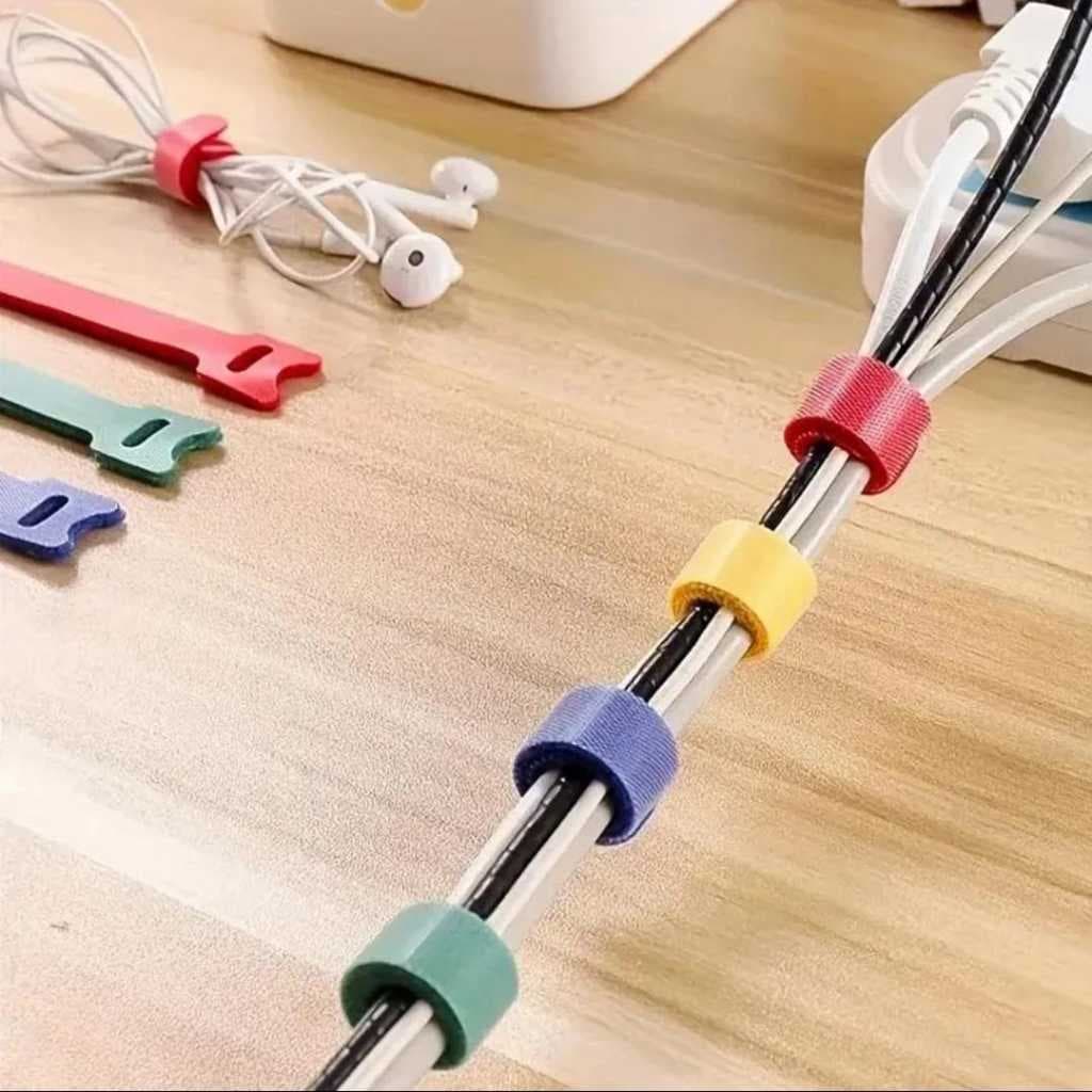 ABRAÇADEIRA NYLON CABO USB COMPUTADOR ORGANIZADOR DE FIOS MULTIFUNCIONAL