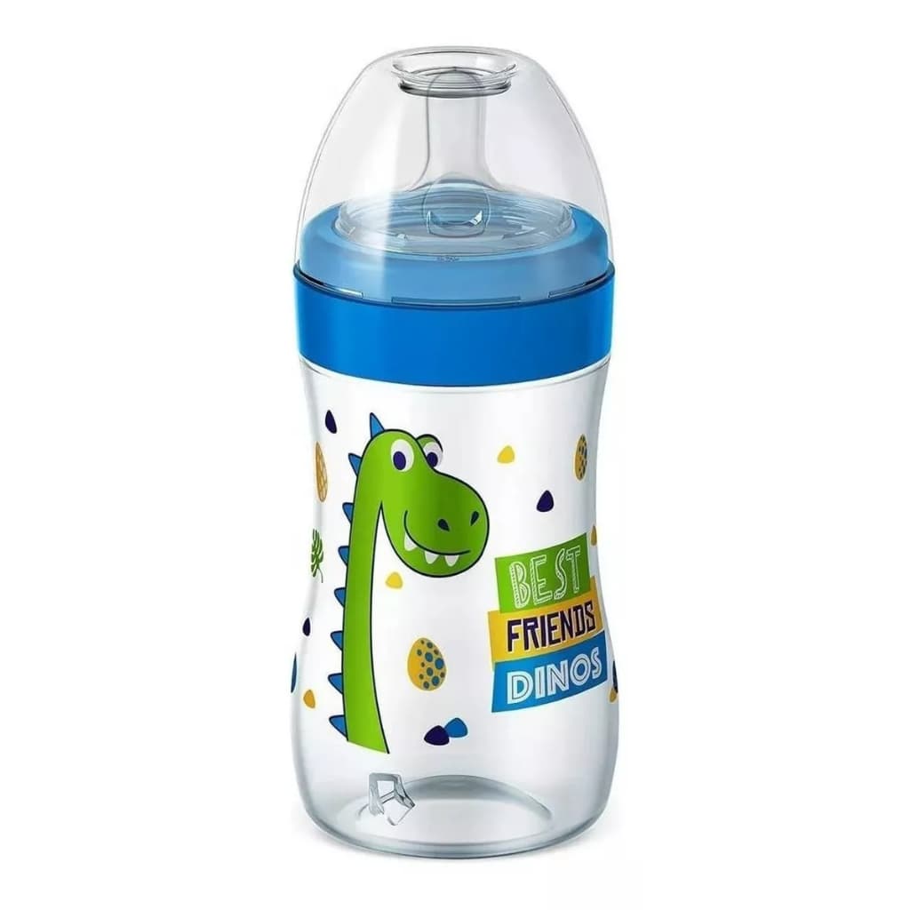 Mamadeira Super Evolution Magia 300ml 6m+ Azul Dino Lillo