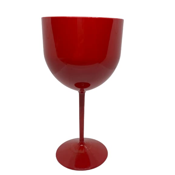 TAÇA DE GIN PLÁSTICO 580ML VERMELHO