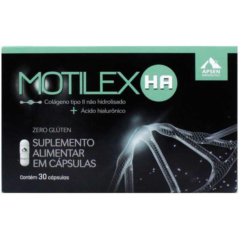 Motilex HA Colágeno Não Hidrolisado Tipo II + Ácido Hialurônico 30cps