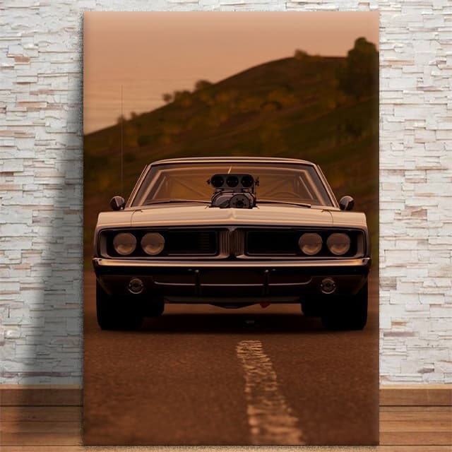Quadro Decorativo Mustang Carro Relíquia MDF 3mm