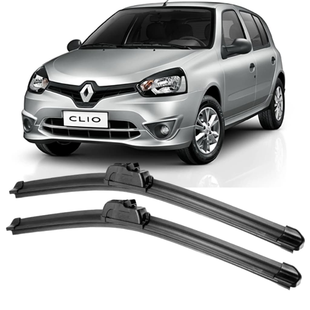 Kit Palheta Limpador Parabrisa Silicone Clio 1999 A 2017