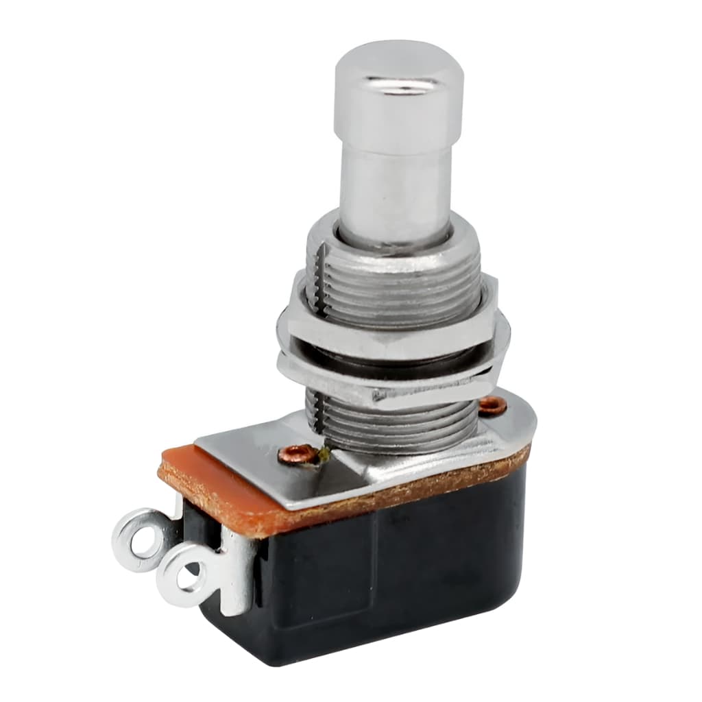 Chave Switch Spst 2 Terminais Momentânea P/ Pedal De Efeito