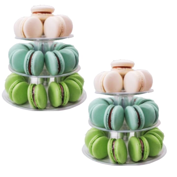 KIT 2 Torres Macarons 3 Pisos Festas Eventos
