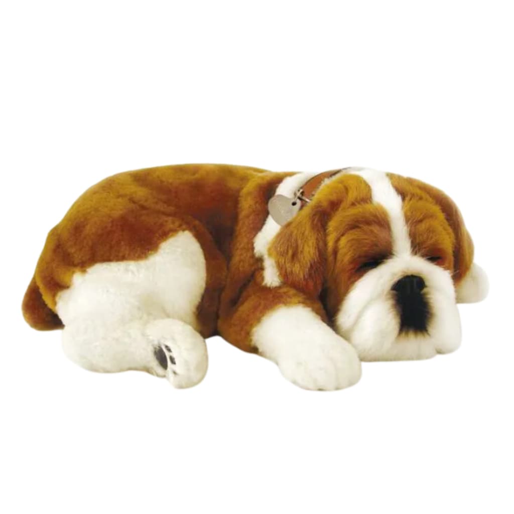 Cachorro de pelúcia que Respira - Perfect Petzz com pilha + caminha