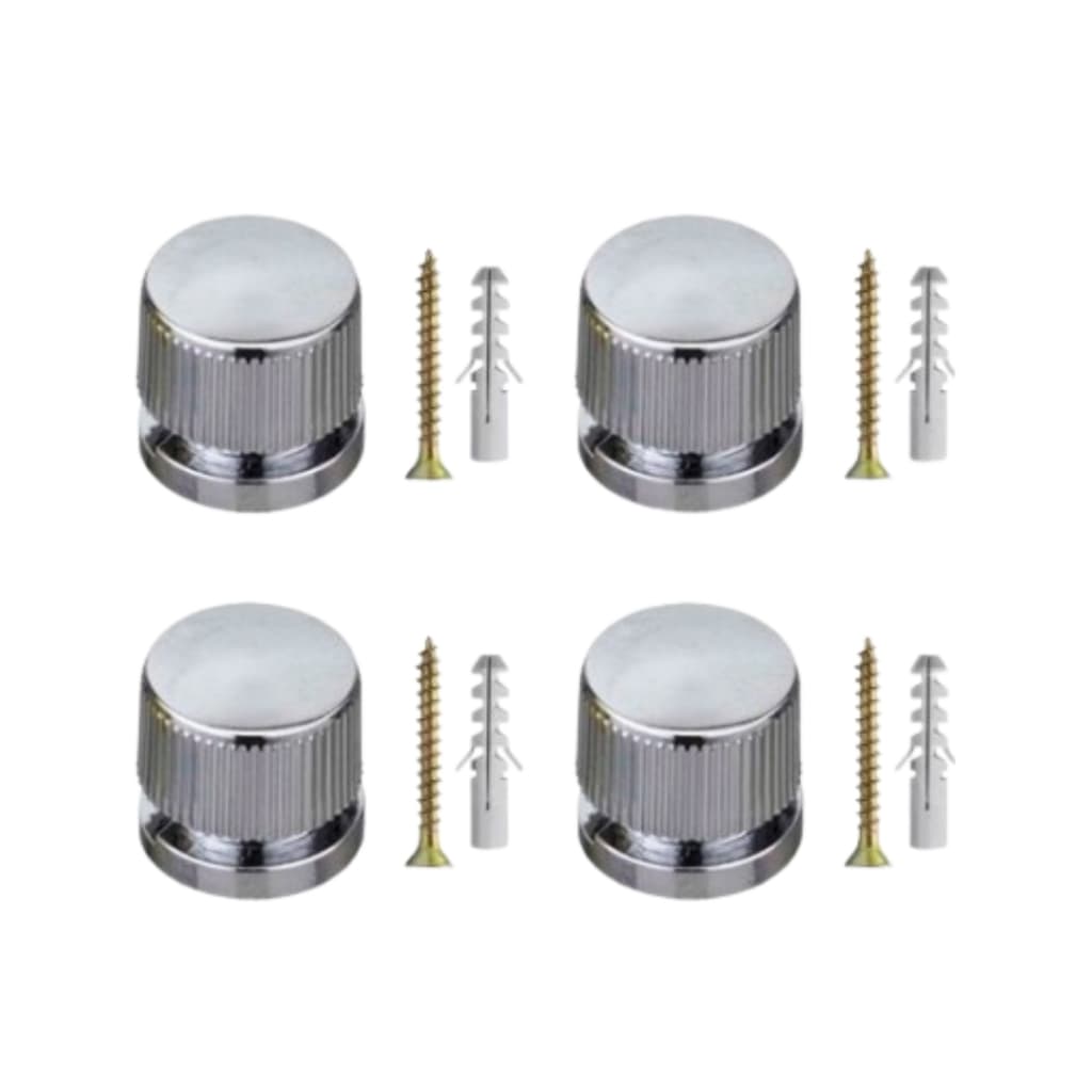 kit 4 uni de BOTÃO FRANCES / Suporte para Espelho abs plástico /metalizado