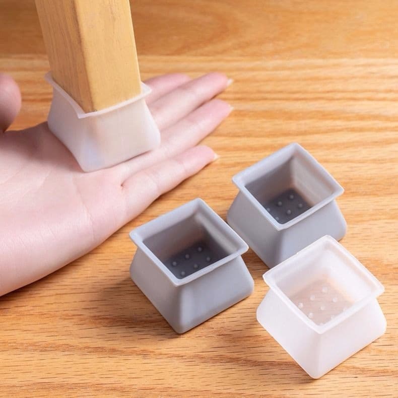 kit de 8 capas de silicone para pés, capa de silicone para mesa grossa, silicone, tampa de pé de mesa ou cadeira