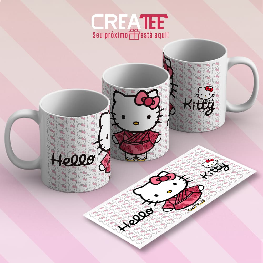 Caneca & Xícara - Hello Kitty Gatinha Gueixa Japão