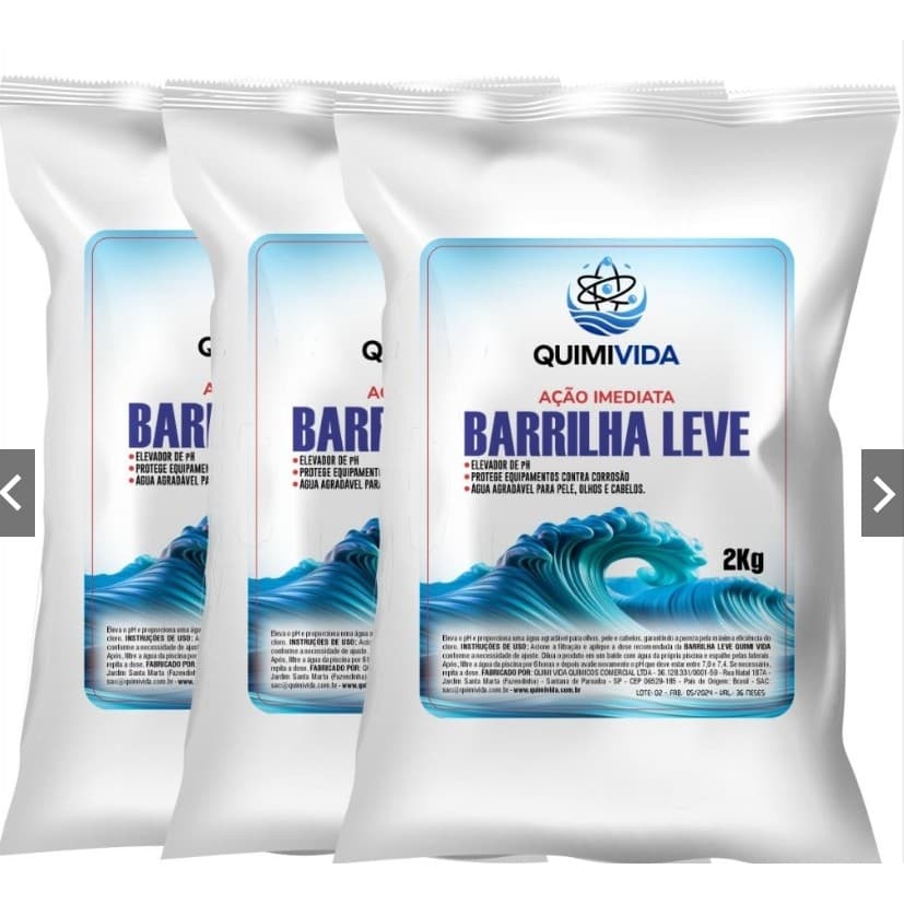 Kit Elevador De Ph Barrilha Leve 6kg Para Piscina