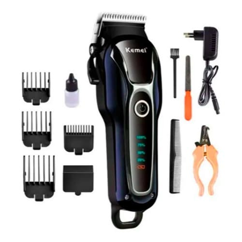 máquina tosa cães e gatos Profissional aparador de pelos pets original kemei 1991 - 100/220v bivolt