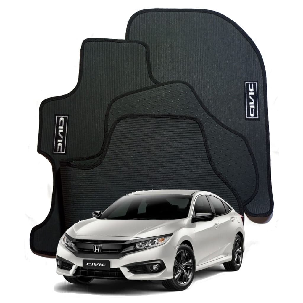 Jogo de Tapete Pvc Honda New Civic 2007 2008 2009 2010 2011 2012 2013 2014 2015 2016