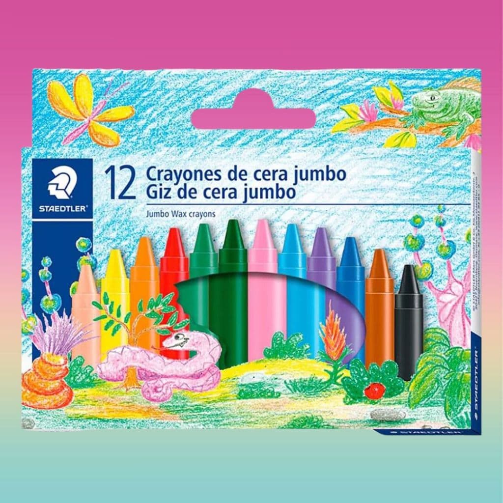 Giz De Cera Jumbo Com 12 Cores - Staedtler