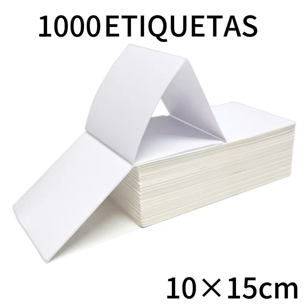 1000 Etiqueta Térmica Papel Adesivo Papel Térmico e Papel Contínuo Para PLP 10x15cm