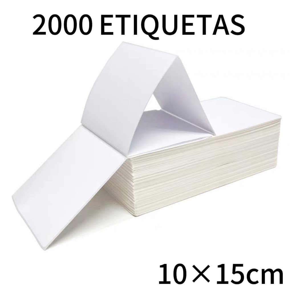 2000 Etiqueta Térmica Papel Adesivo Papel Térmico e Papel Contínuo Para PLP 10x15cm