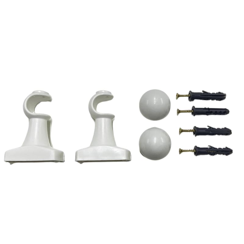 Suporte Para Cortina Varão Simples Par Com Ponteira Reforçado 19mm