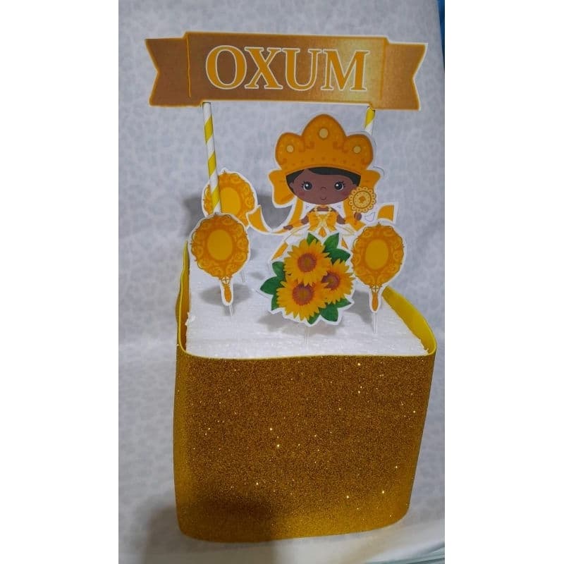 TOPO DE BOLO Topper MÃE OXUM Umbanda Candomblé Orixá