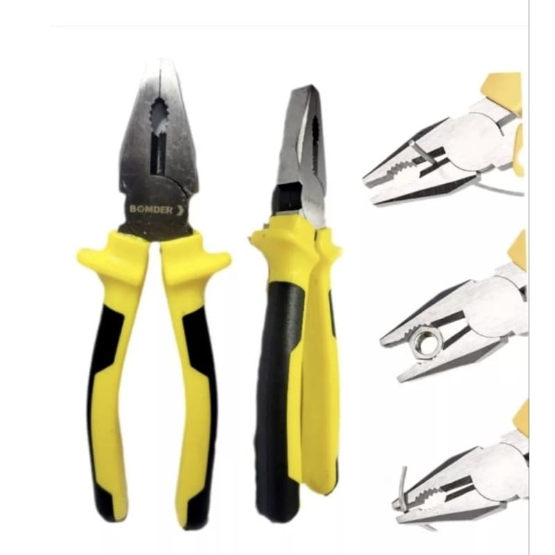 Alicate Corte Universal 8" Pol Polegadas Elétrica Eletricista Mecânico Casa Trabalho Oficina Hobbie Marcenaria