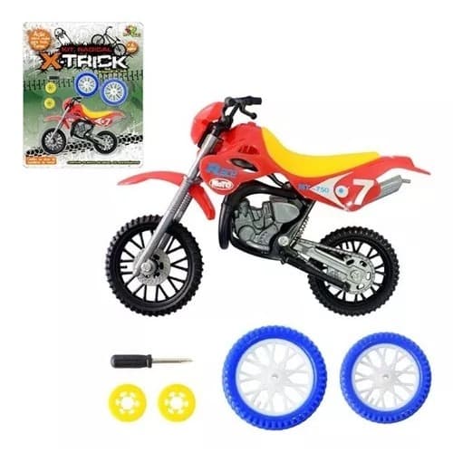 Mini Moto De Dedo X-trick Radical Brinquedo Com Acessórios Art Brink