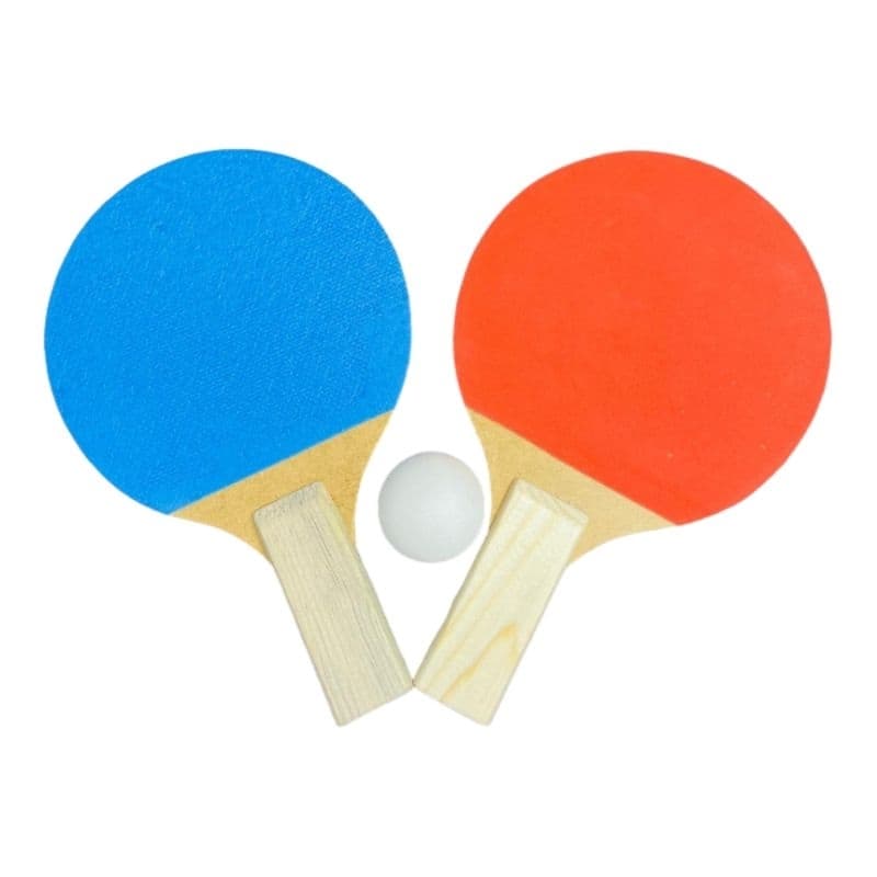 2 Raquetes Ping Pong Para Tênis De Mesa + 1 Bolinha