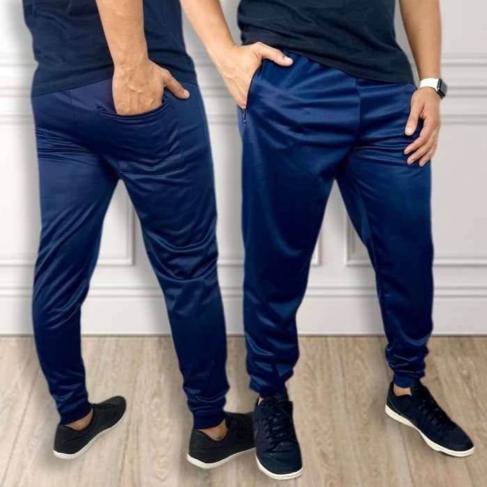Calça de Agasalho Esportiva Academia e Corrida com Punho Casual