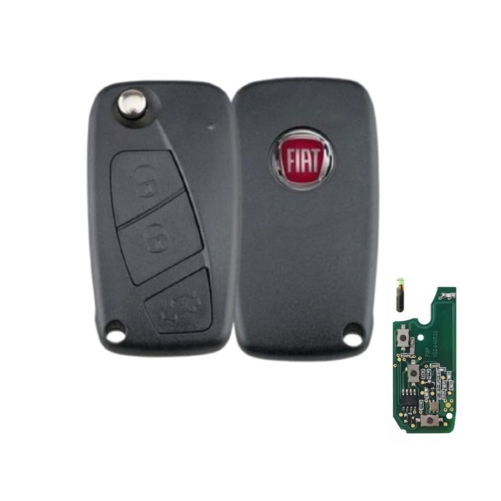 Chave Canivete Completa Fiat Punto Stilo Idea 3 Botões