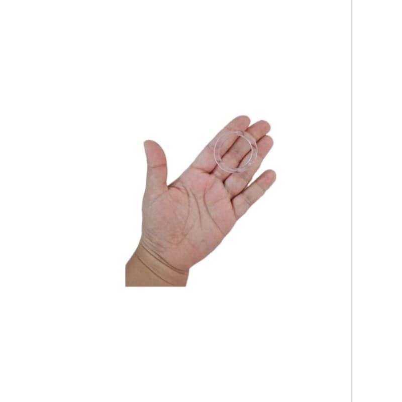 10und Argola Acrílica Transparente 3cm