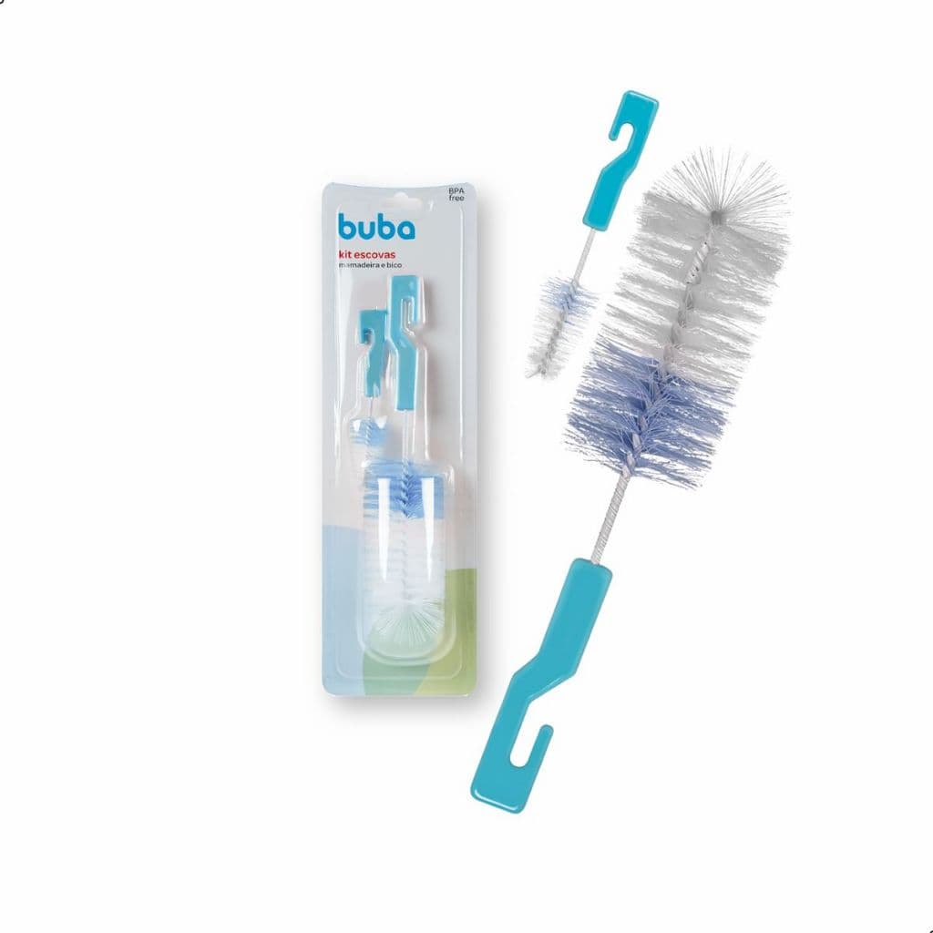 Kit 2 Escovas para Mamadeira e Bico para Retirar Resíduos Limpeza Prática e Eficiente