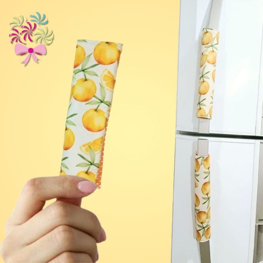 Kit 2 Protetor de Puxador de Geladeira Grande para Armário ou Fogão Protetor de Alça