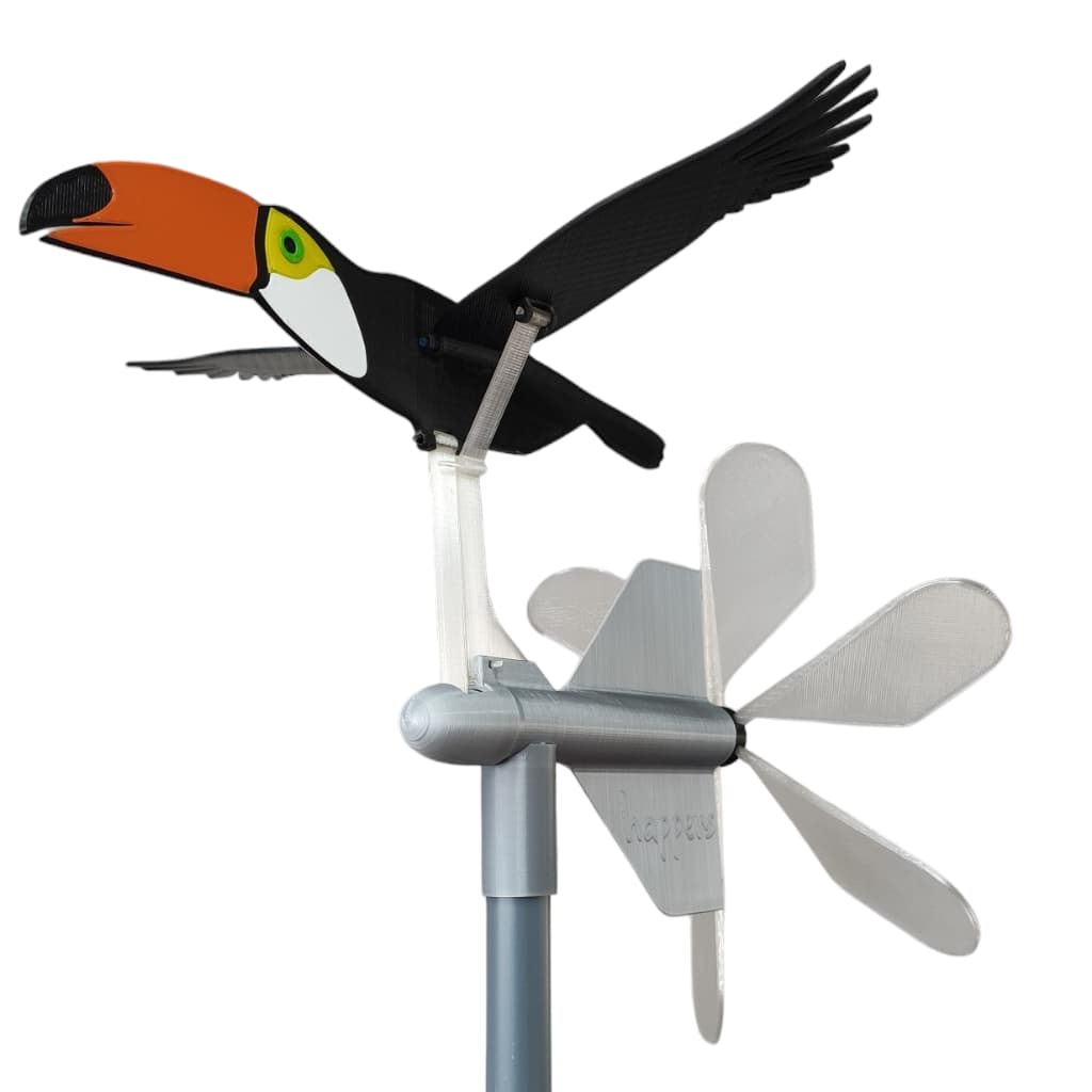 Catavento Moinho de Vento 3D cata vento Jardim Tucano