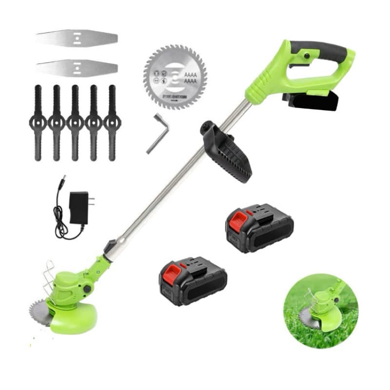 JY-Cortador de grama elétrico recarregável bateria li-ion sem fio aparador de grama liberação automática portátil jardim