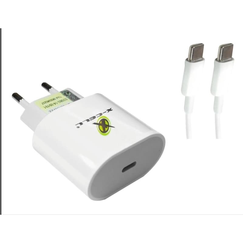Carregador Turbo USB Tipo C Compatível Com Cabo Mais Fonte 30W Moto G E X Z