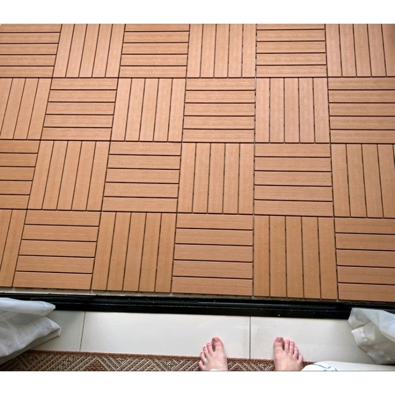 KIT 05 DECK MODULAR PLÁSTICO 30X30CM PARA JARDIM VARANDA CANIL BANHEIRO